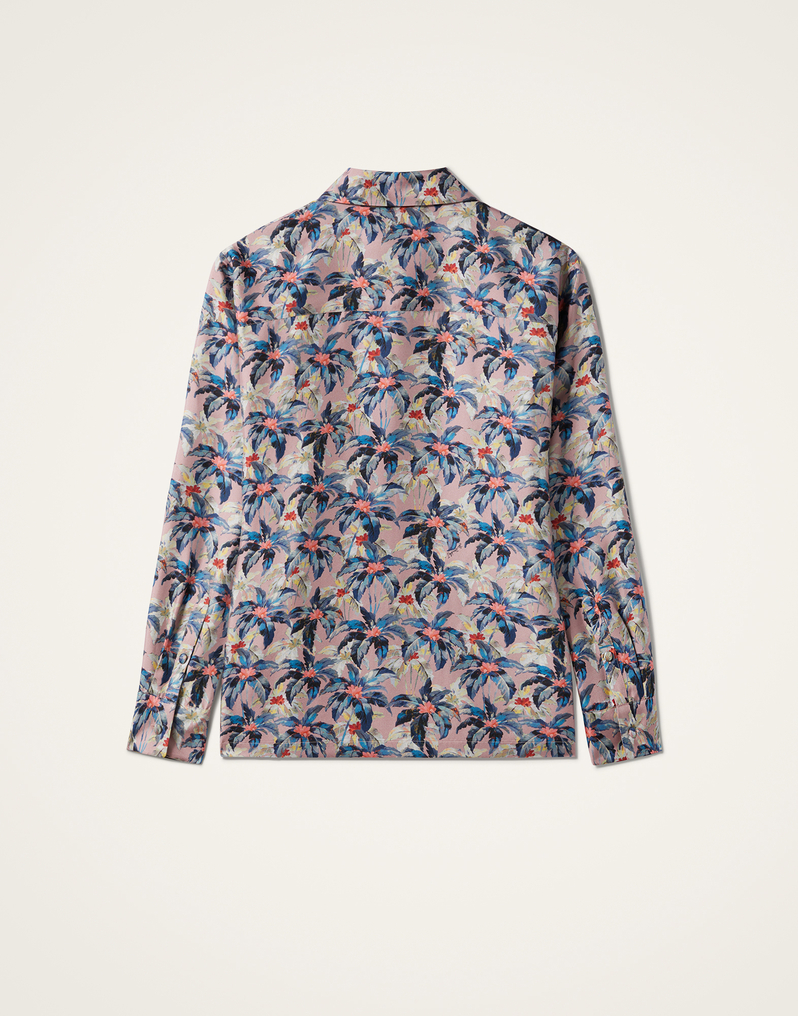 La DoubleJ Boy Shirt La DoubleJ Boy Shirt Mini Tropicana Mauve SHI0001SIL001TRC02PU06