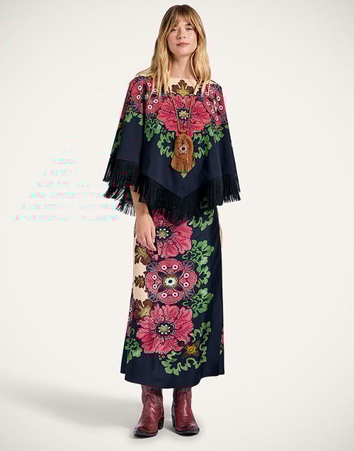 La DoubleJ Sarong Skirt La DoubleJ Sarong Skirt Bounty Placée Red SKI0122SIL006BOU01RE01