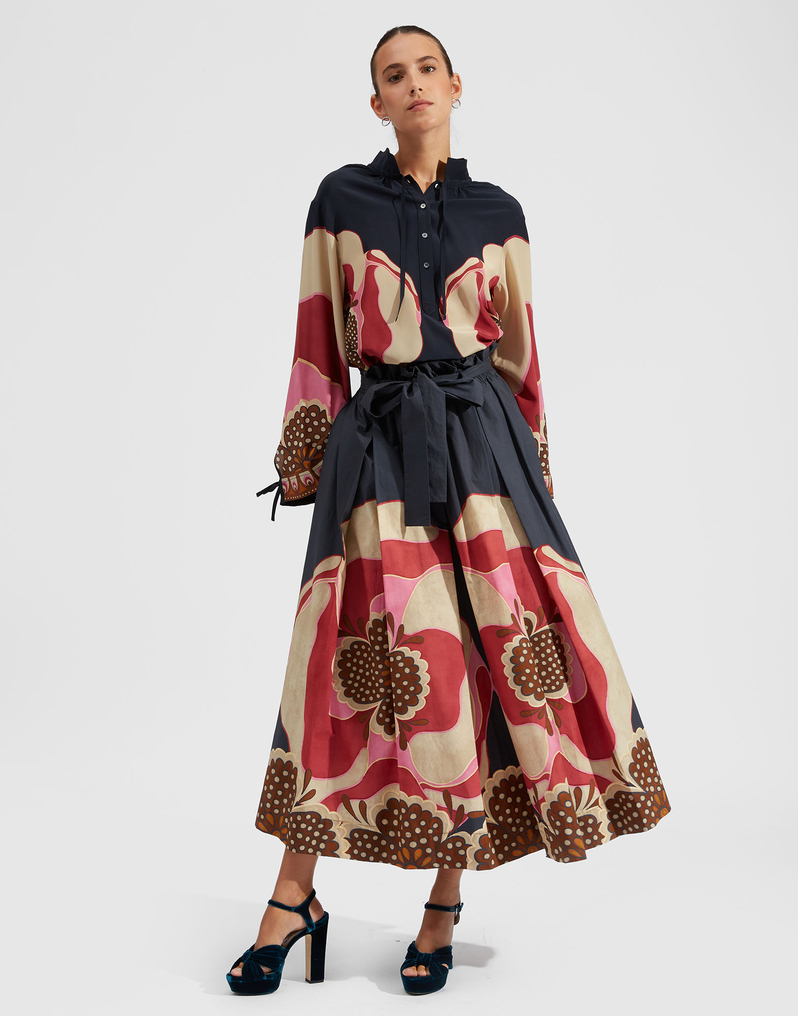 La DoubleJ Shirt And Sassy La DoubleJ Shirt And Sassy Poppies Fuxia Placée SHI0061CRE002PPP0004