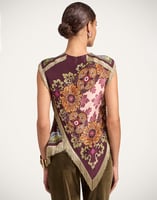 La DoubleJ Scarf Top La DoubleJ Scarf Top Bounty Placée Burgundy TOP0160SIL009BOU01RE07