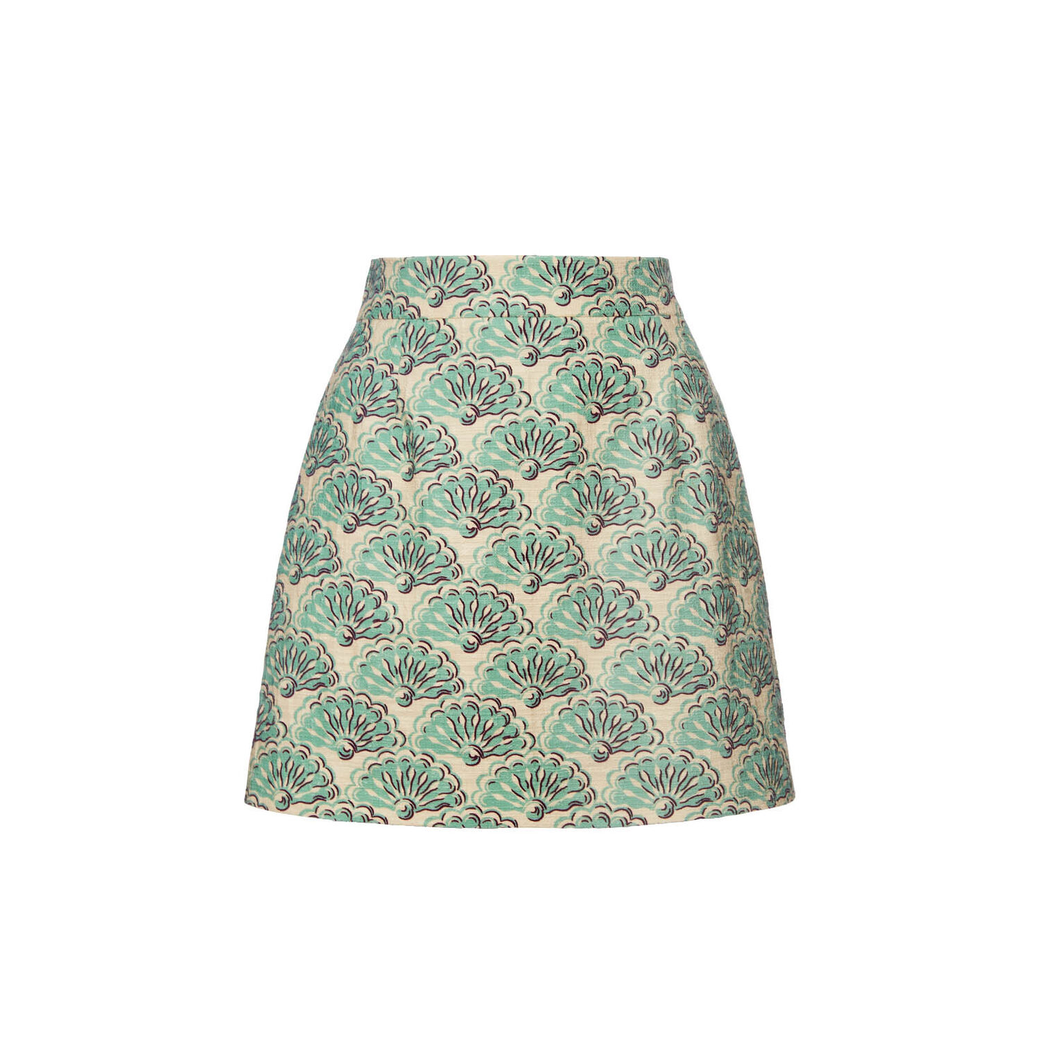 Shop La Doublej Baia Mini Skirt In Fans Mint