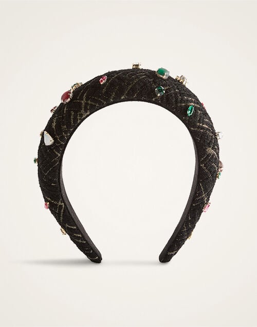 La DoubleJ Medici Headband Bicolor Black HEB0026WOL040BIC01BL01
