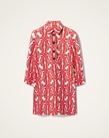 La DoubleJ Short Artemis Dress La DoubleJ Short Artemis Dress Clover Red DRE0180COT005CLO05RE01