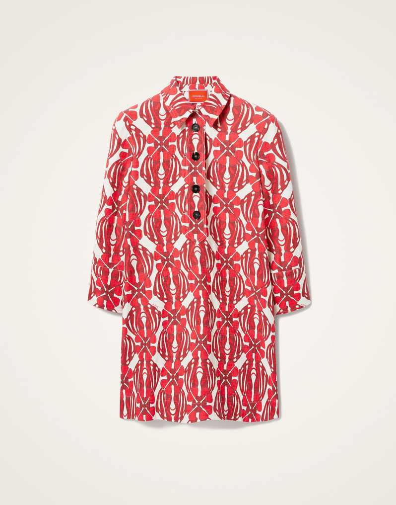 La DoubleJ Short Artemis Dress La DoubleJ Short Artemis Dress Clover Red DRE0180COT005CLO05RE01