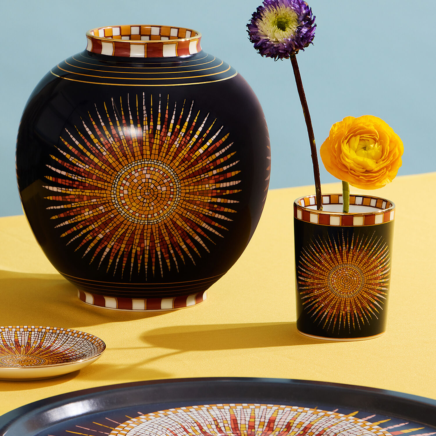 La Doublej Decorative Cup In Sunrays Midnight