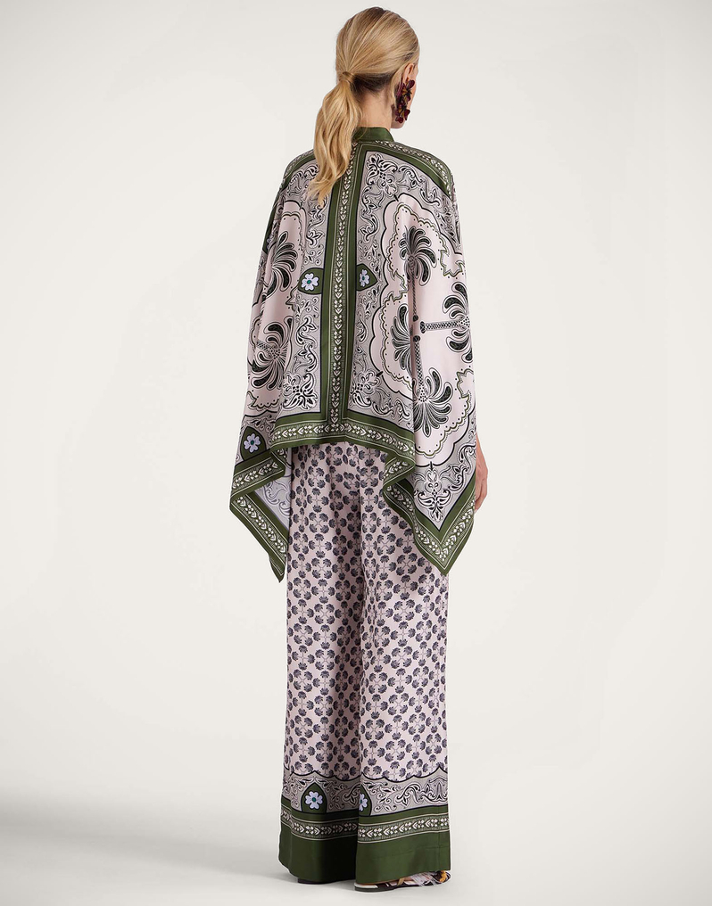 La DoubleJ Palazzo Pants La DoubleJ Palazzo Pants Mirage Placée Green TRO0026SIL006AGE01GR02