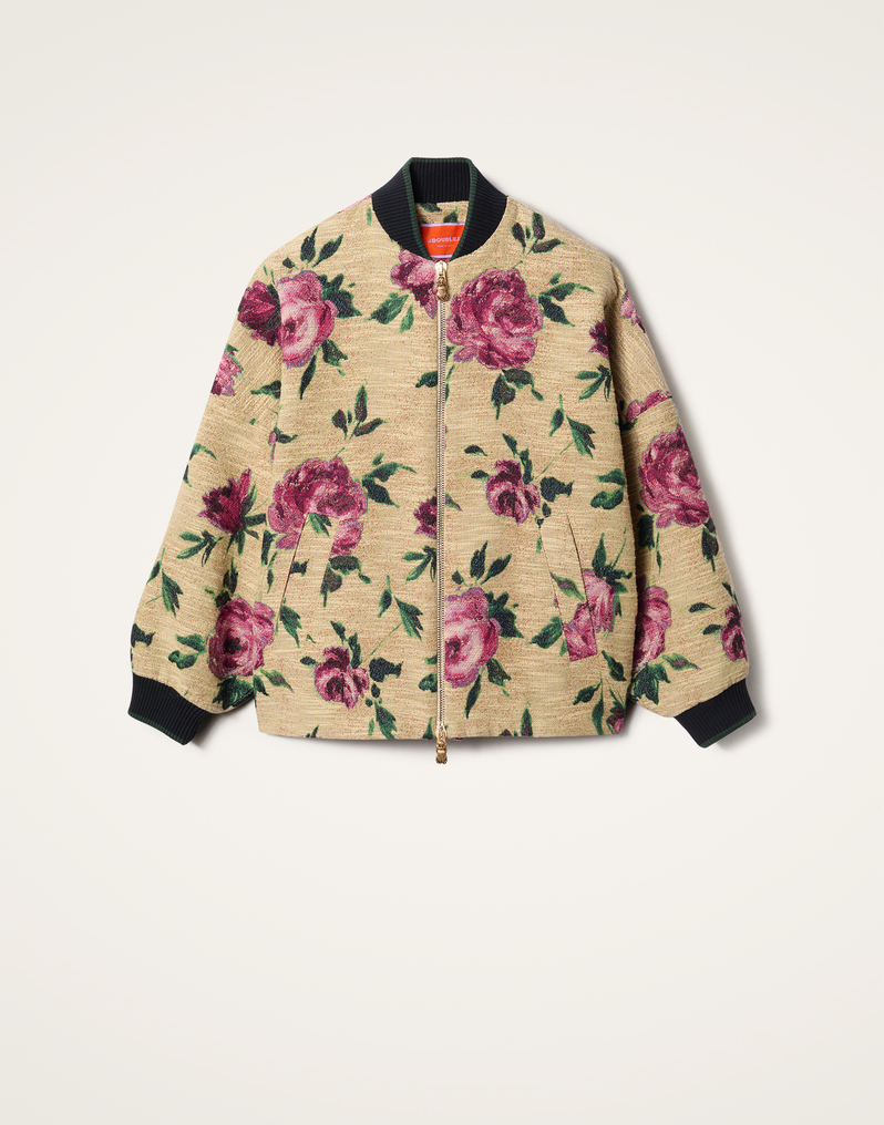 La DoubleJ Brooklyn Bomber La DoubleJ Brooklyn Bomber Roses Light Beige JAC0128COT069ROS06BR01