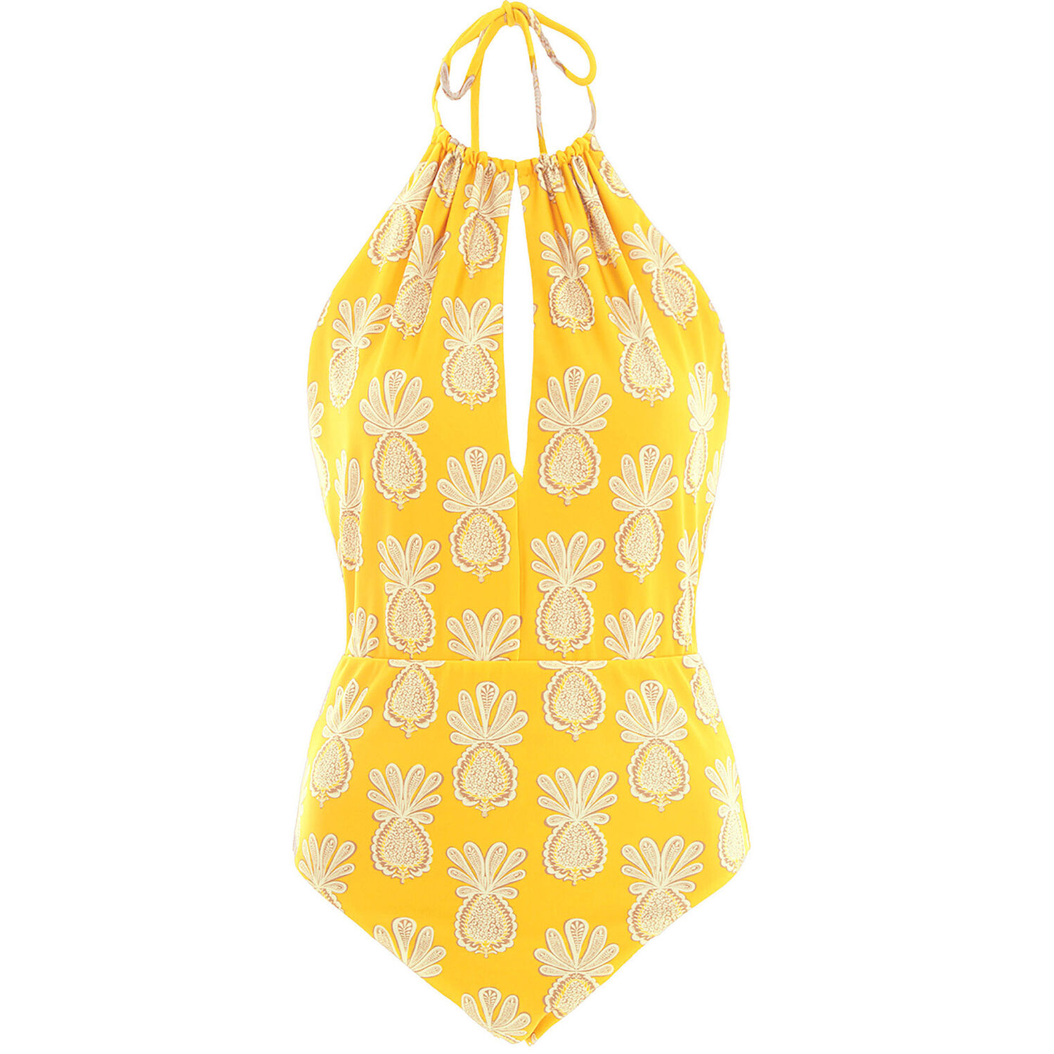 La Doublej Esther Swimsuit In Pineapple Sunflower