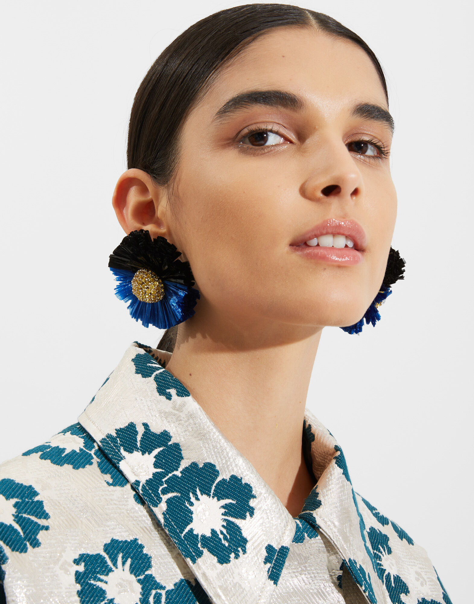 La DoubleJ Big Bang Earrings Multicolor Azzurro EAR0021BRA001MUL0023