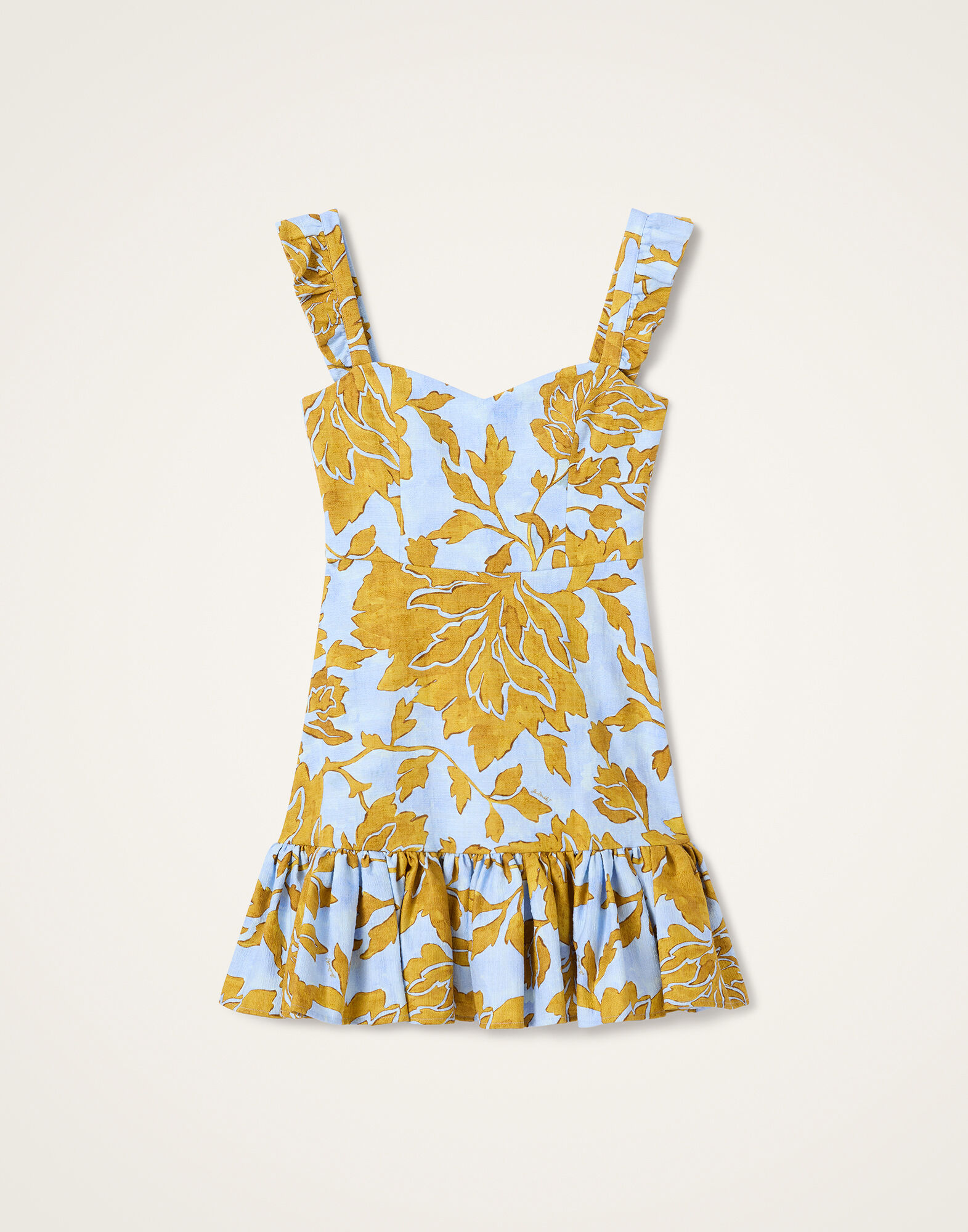 La DoubleJ Mini Gingerbread Dress Tangle Light Blue DRE1181COT005TAN01BU01