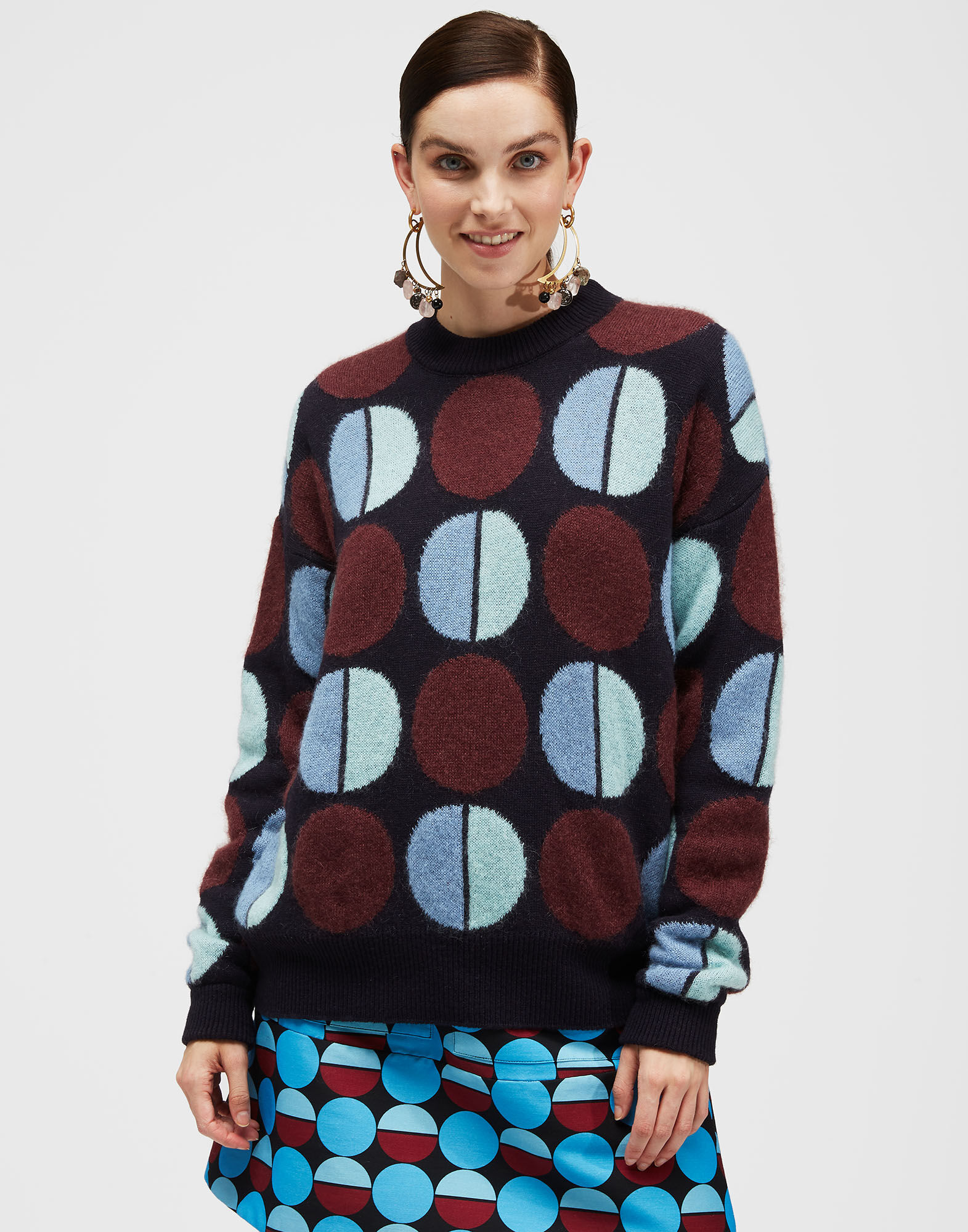 LaDoubleJ Engadina Sweater Sfere Blu PUL0042KNI031SFE0006