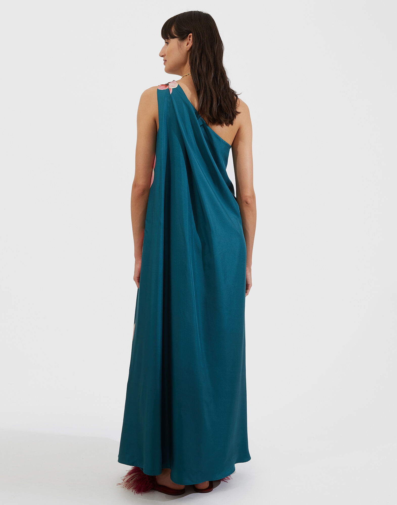 La DoubleJ Roy Dress Giga Pansy Plac&eacute;e DRE0304SIL006PAN0004