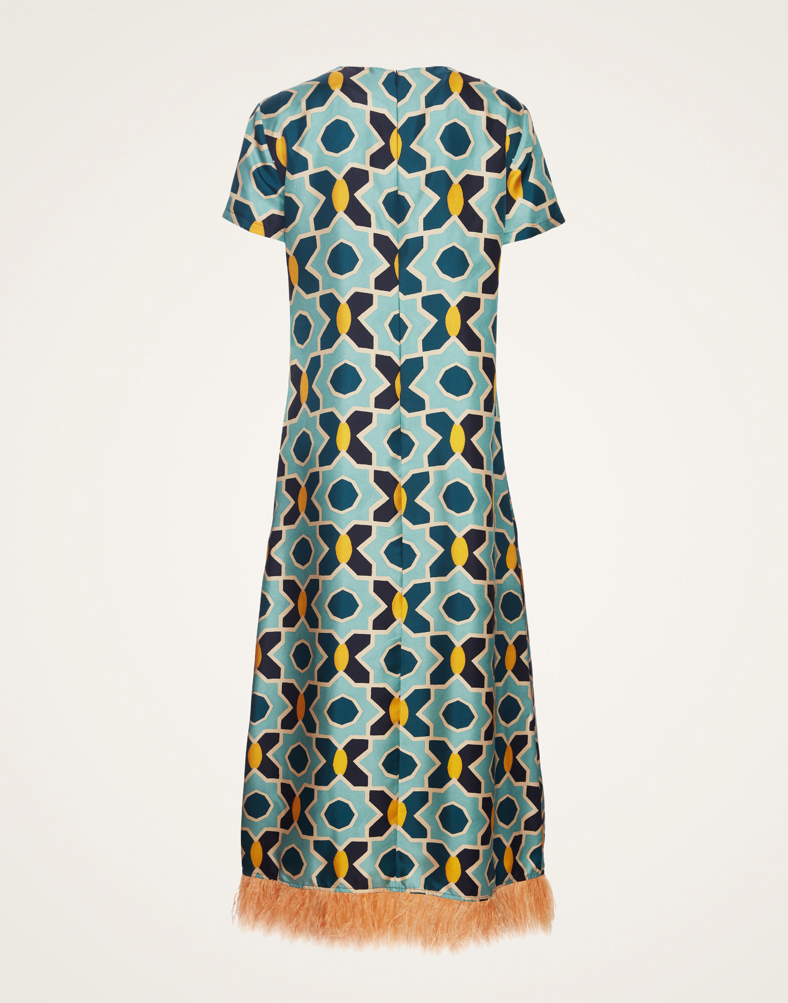 La DoubleJ Swing Dress Plaza Light Blue DRE0316SIL001PLA01BU01