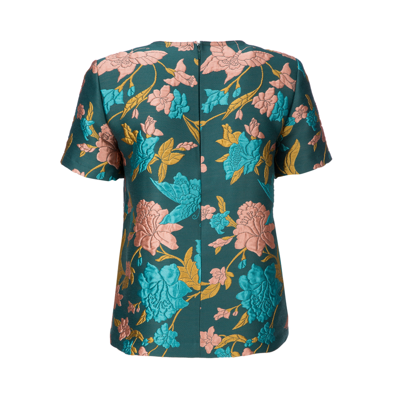 LaDoubleJ Lilium Verde The Embroidered Jazzy Tee LaDoubleJ Lilium Verde The Embroidered Jazzy Tee Lilium Verde SHI0014JAC007LIL0003