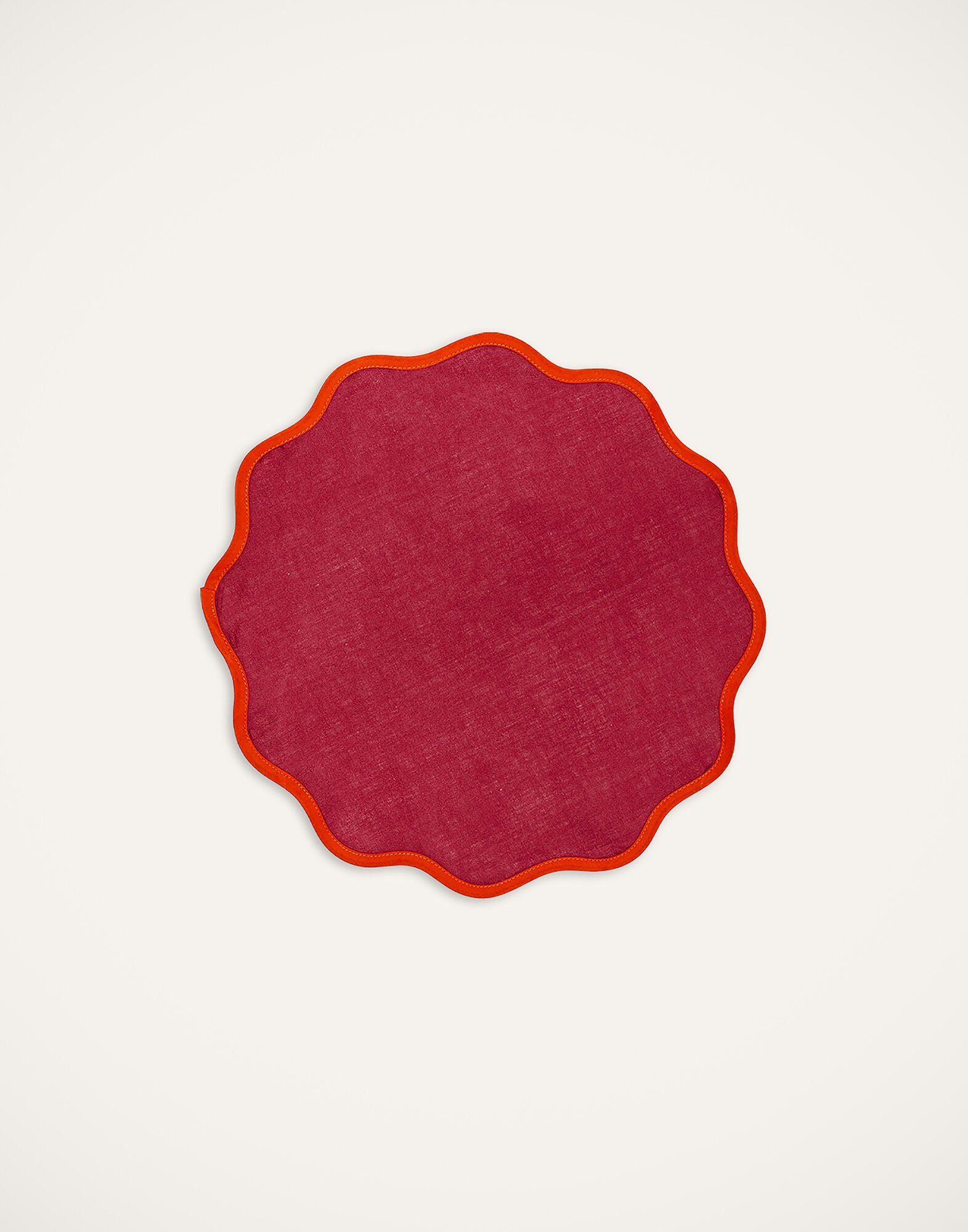 La DoubleJ Cloud Placemat Set Of 2 Rainbow Raspberry TBM0003LIN006RAI0029