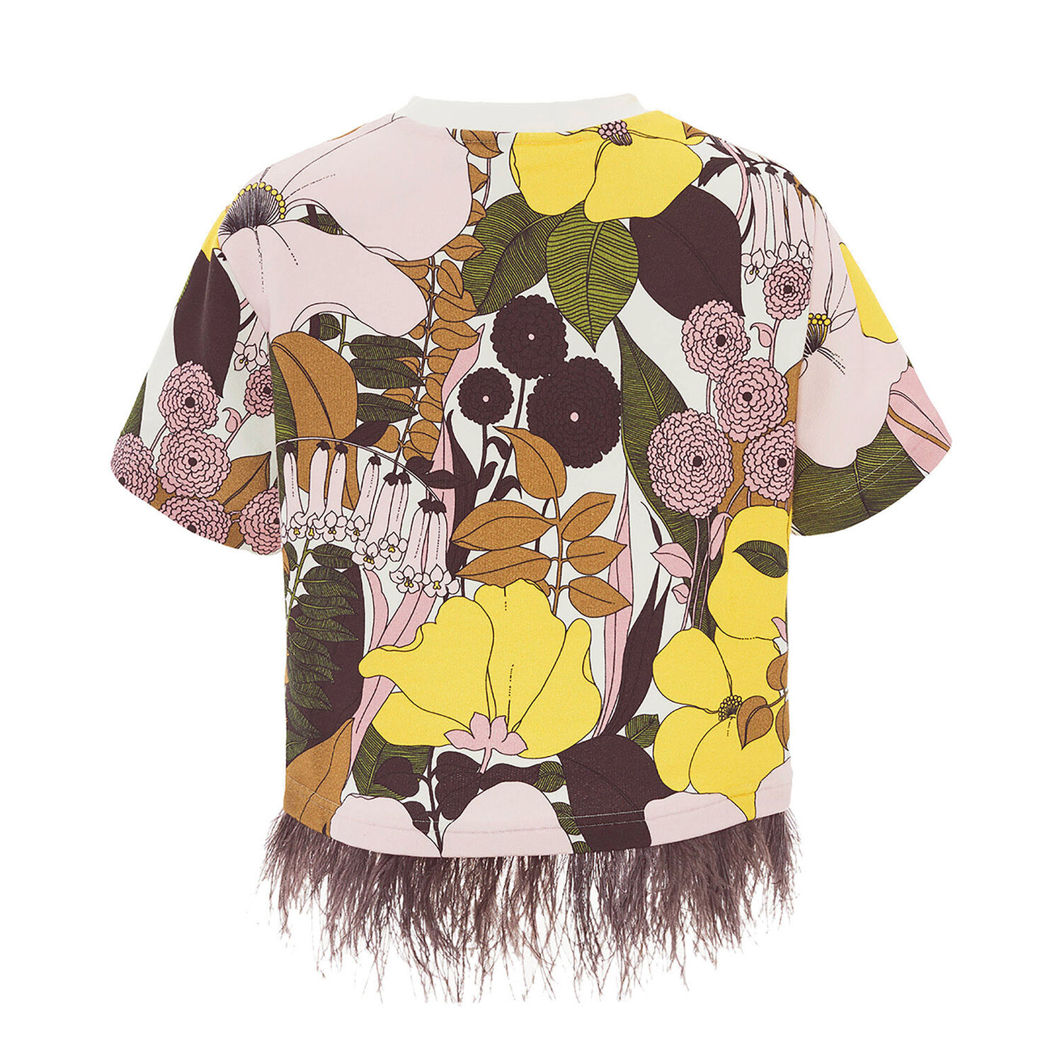 La Doublej La Scala Tee In Big Flower Rose