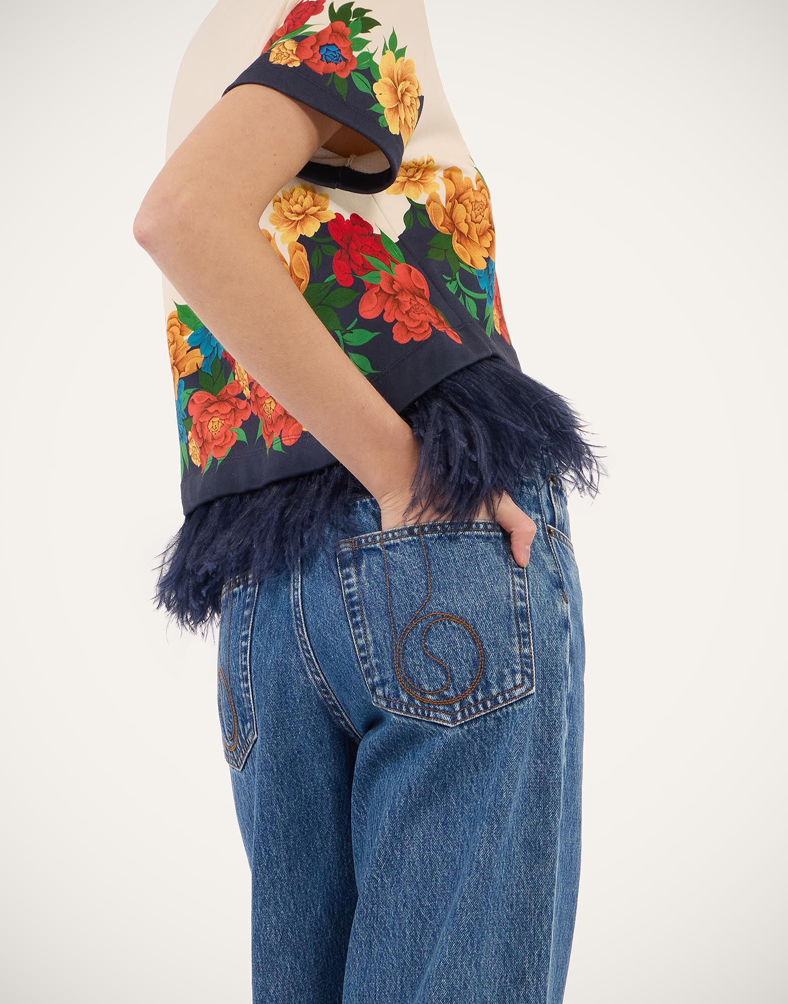 La DoubleJ Better Than Your Boyfriend's Jeans Solid Indigo TRO0200DEN016SOLIDBU15