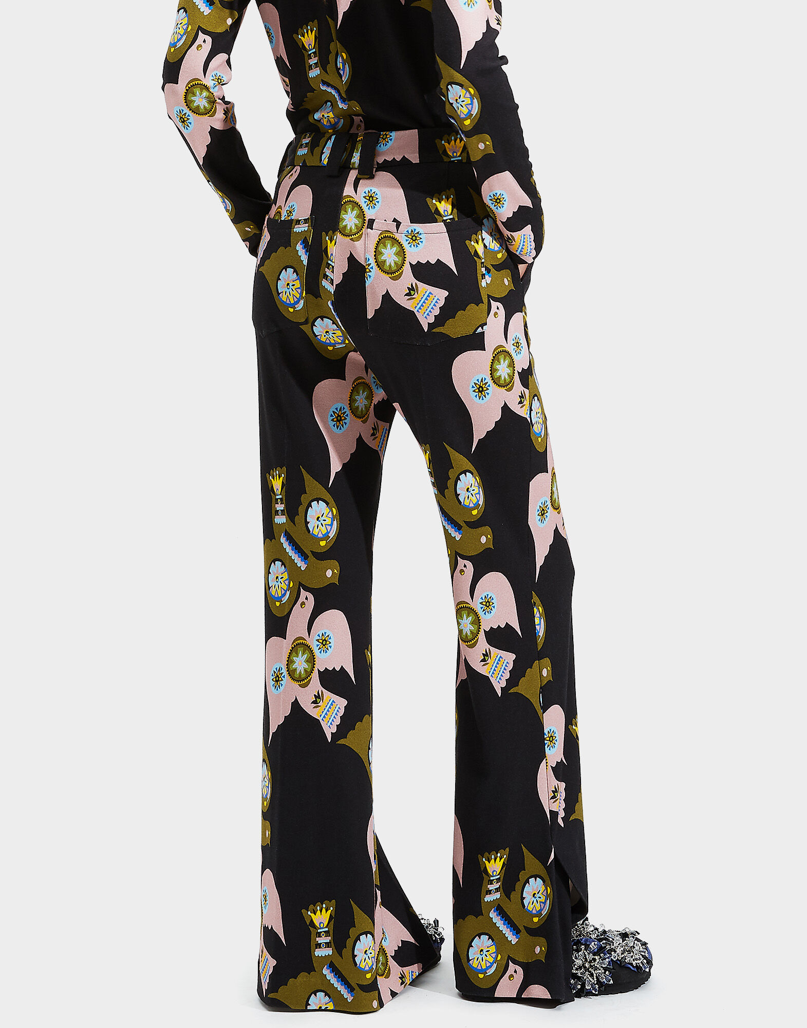 LaDoubleJ Slit Pants LoveDove TRO0015JER007LOV0001