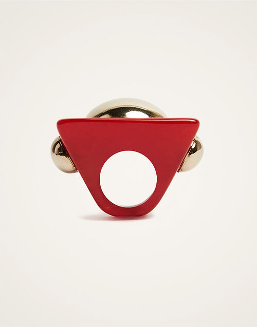 La DoubleJ Hathor Square Ring Red RIN0003POL005SOLIDRE01