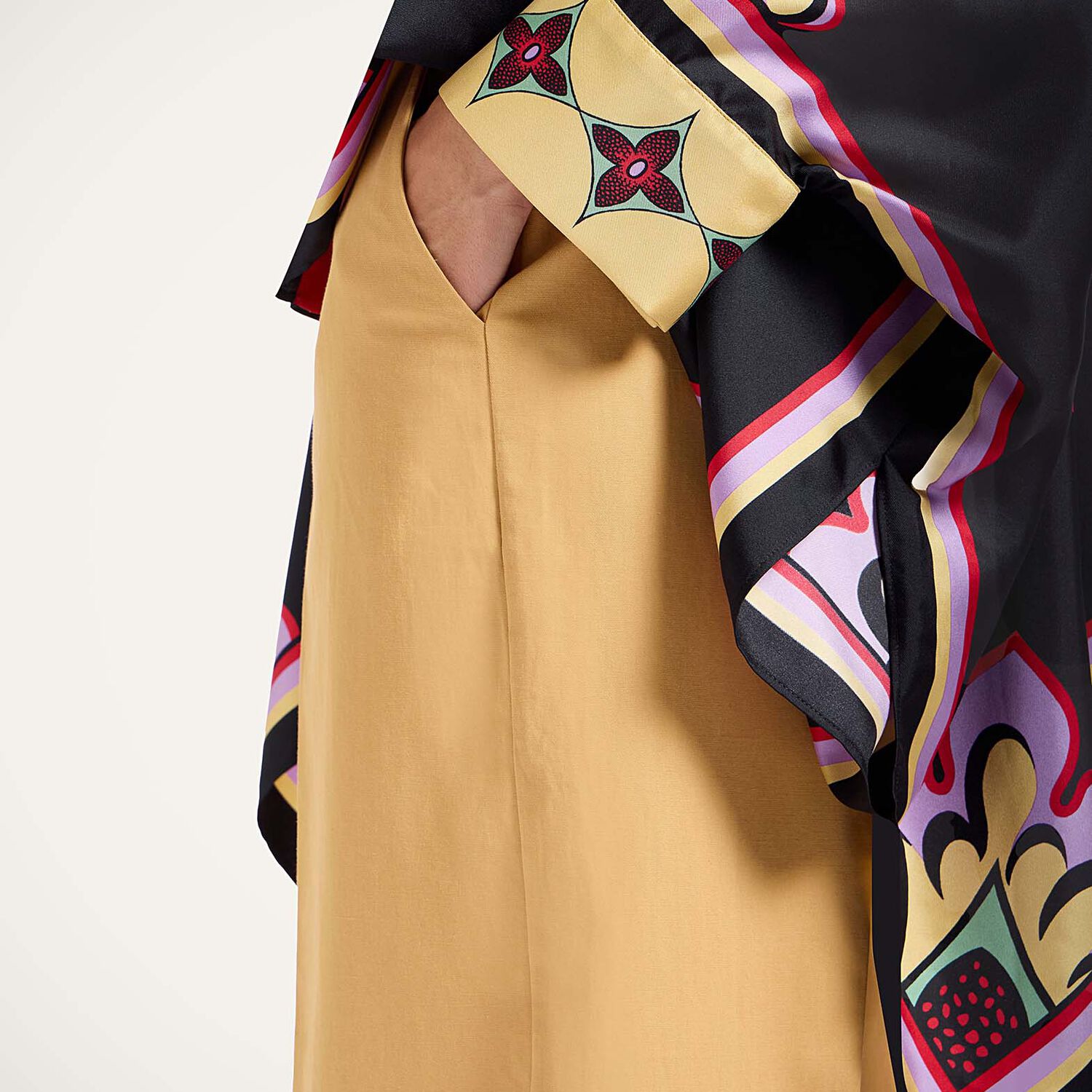 La Doublej La Double J Silk Twill Shirt With Cascading Fit