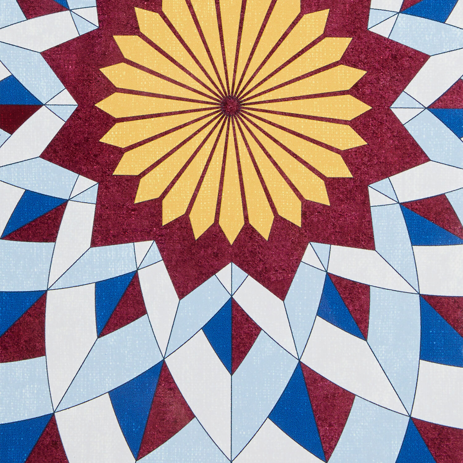  La Doublej Placemats & Runners Gend - Disk Placemats Set Of 2 Lotus Of Life Blue One Size 83% Wood Fiber 12% Cork 5% Polyester 