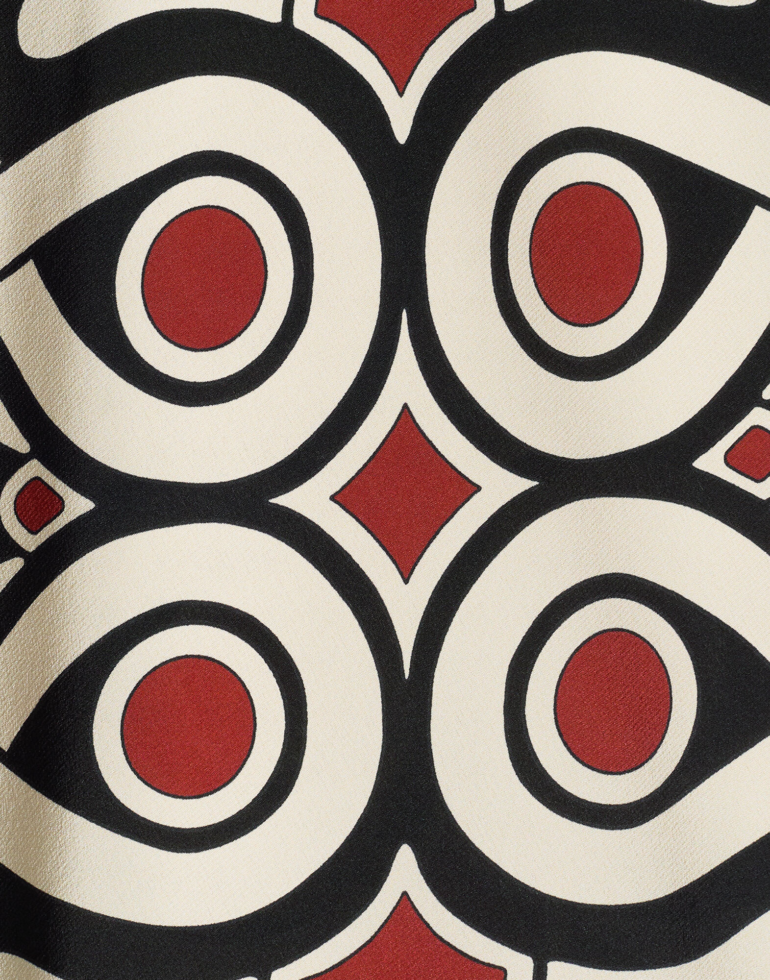 La DoubleJ Slip-Around Dress Medallion Plac&eacute;e Black DRE0562CRE002MED01BL01