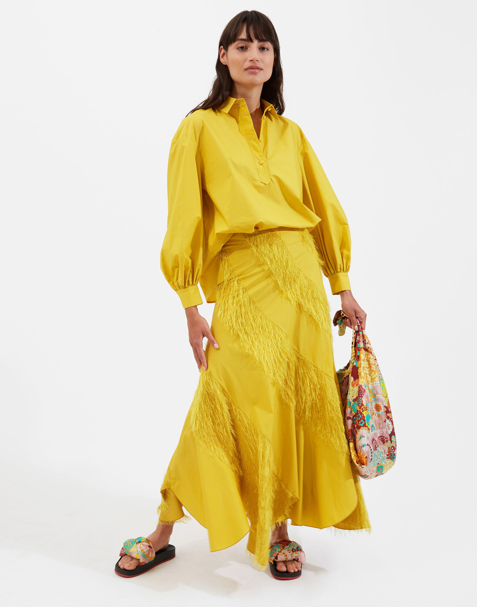 La DoubleJ Poet Shirt Solid Yellow SHI0055COT001YEL0001