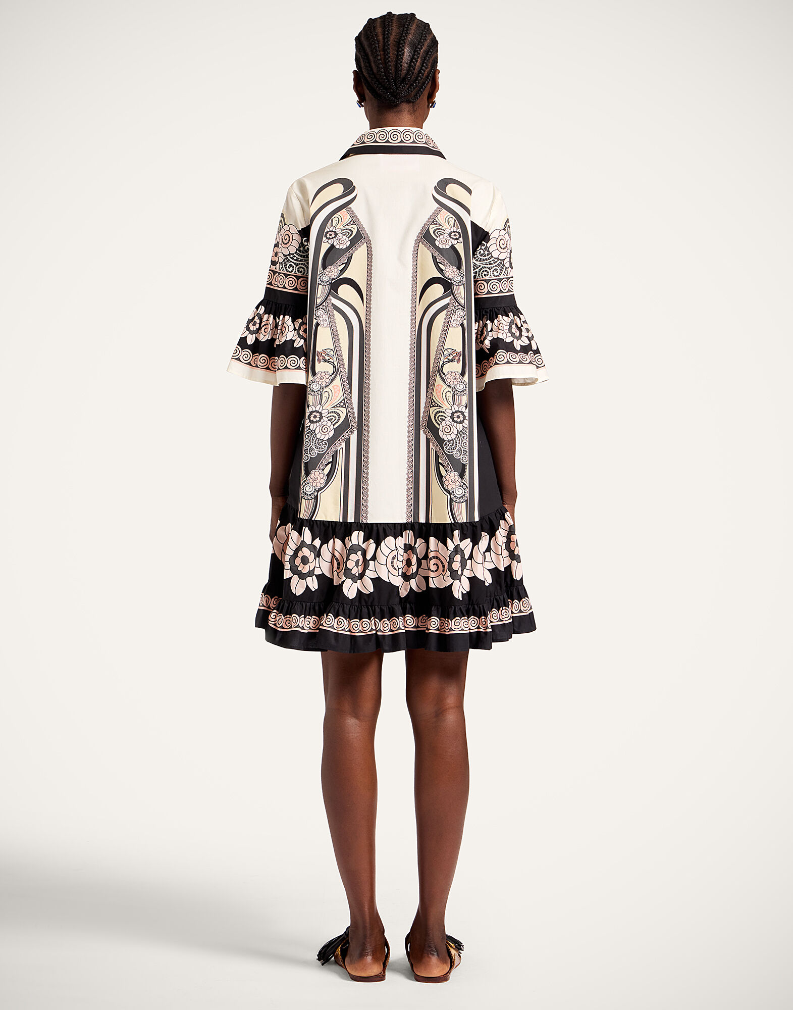 La DoubleJ Choux Dress Ambrosia Plac&eacute;e Pale Pink DRE0205COT015AMB03PI02