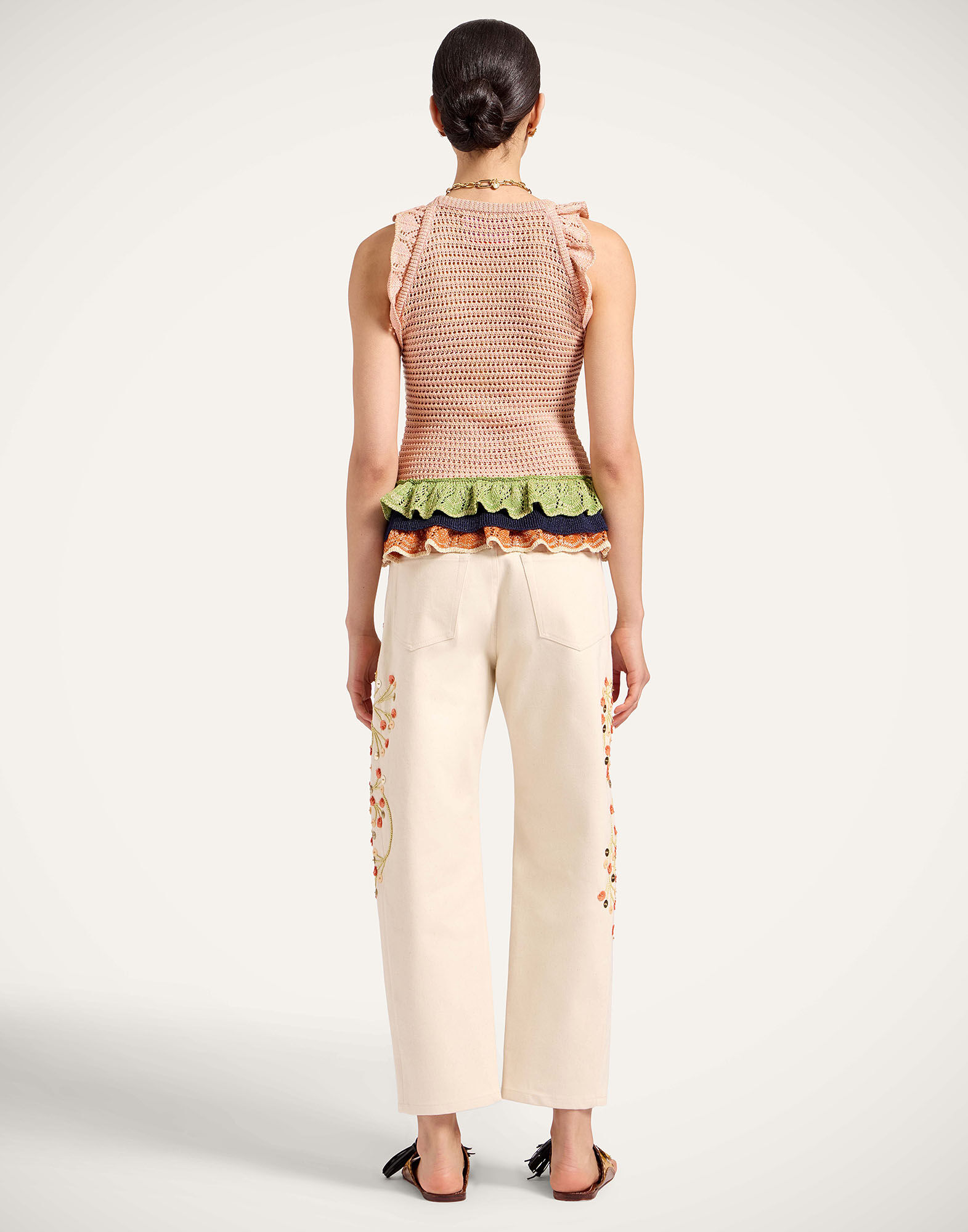 La DoubleJ The Barrel Jean Solid Ecru TRO0198DEN001SOLIDBR05