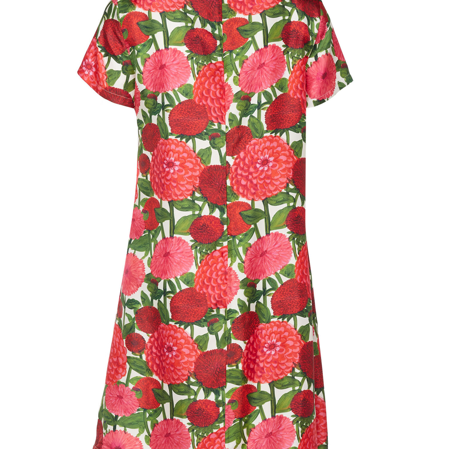 La Doublej Mini Swing Dress In Pink Dahlias