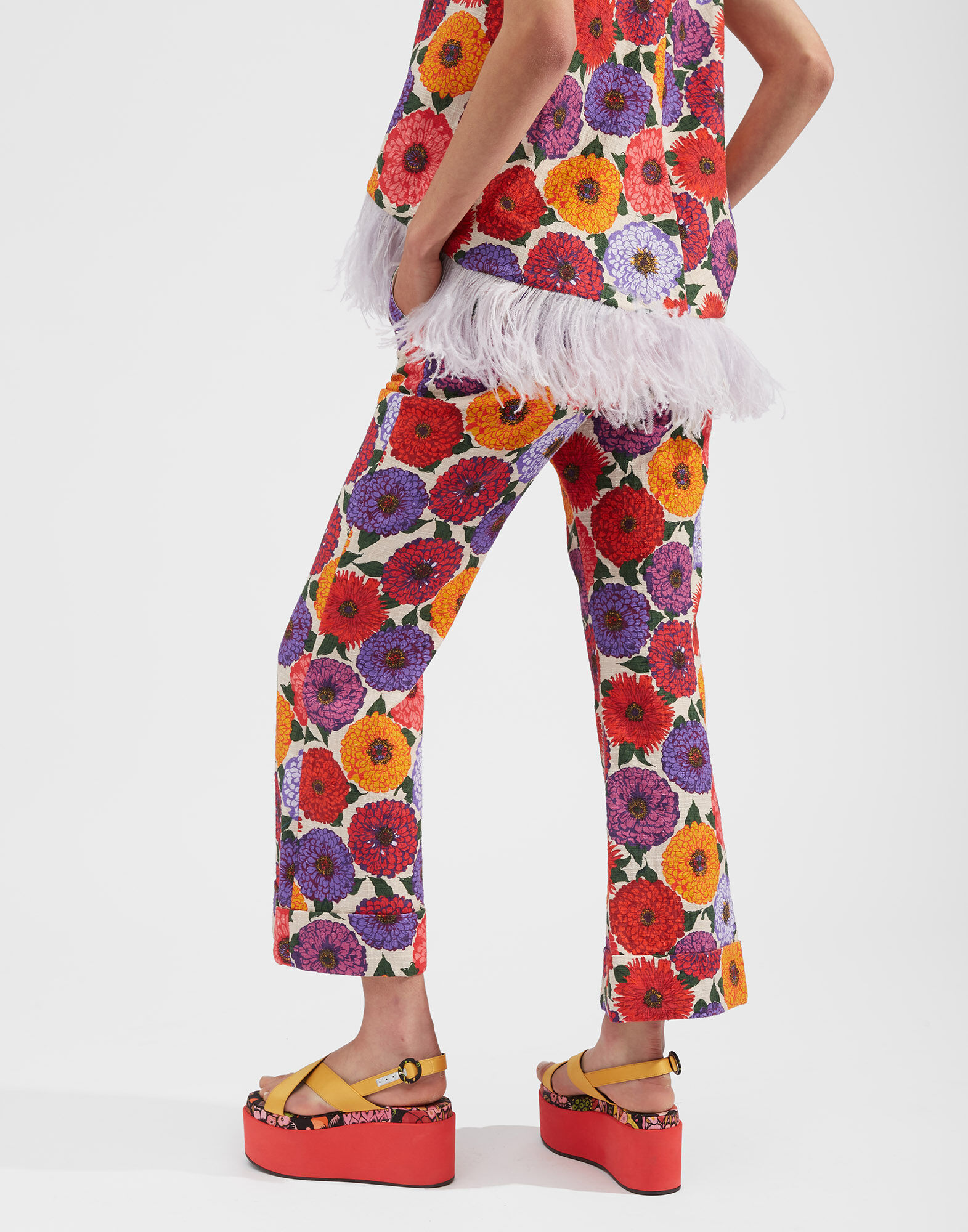 La DoubleJ Hendrix Pants Zinnie TRO0014COT005ZIN0001