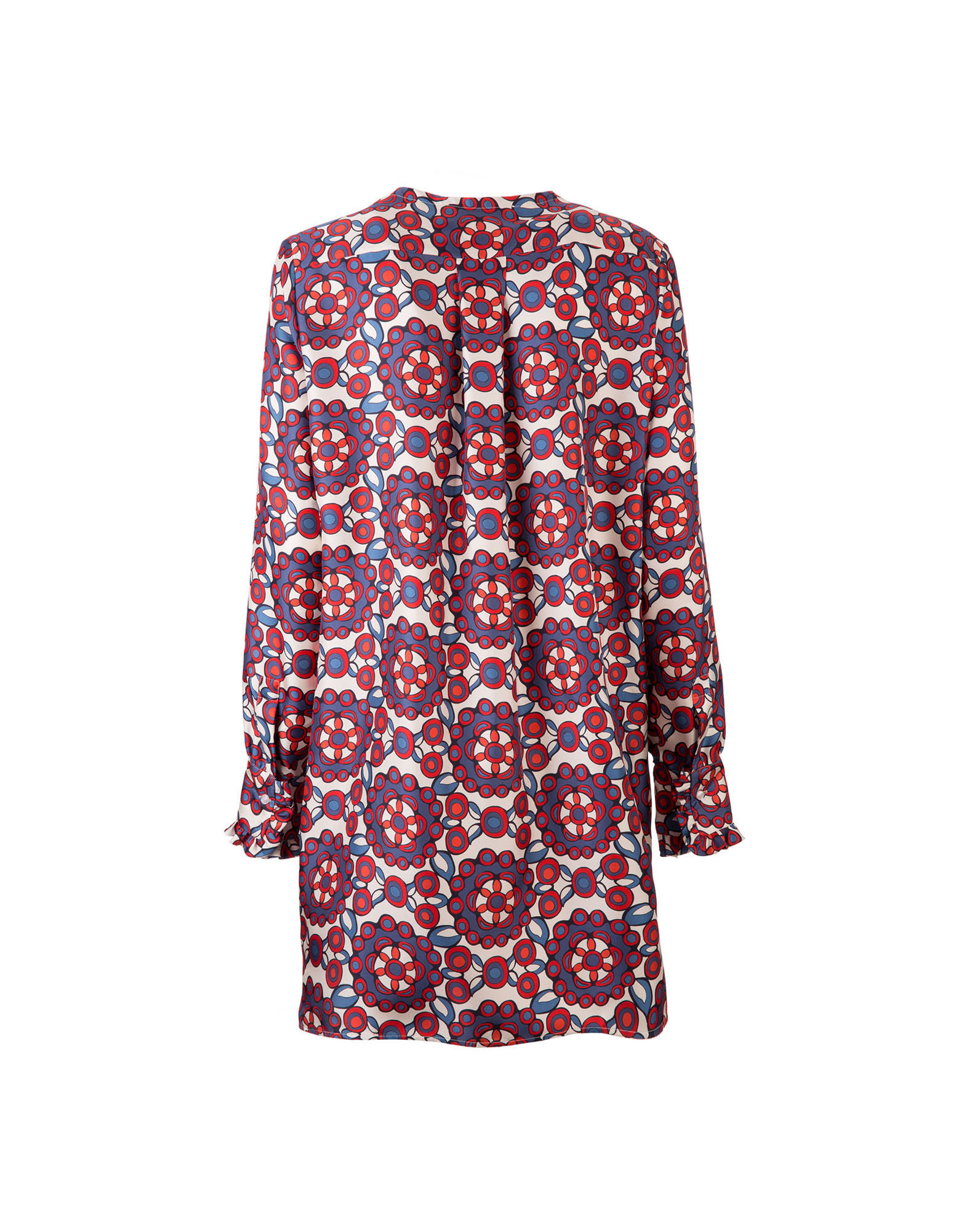 LaDoubleJ Tuxedo Mini Dress Kaleidoscope Blu DRE0027SIL001KAL0003