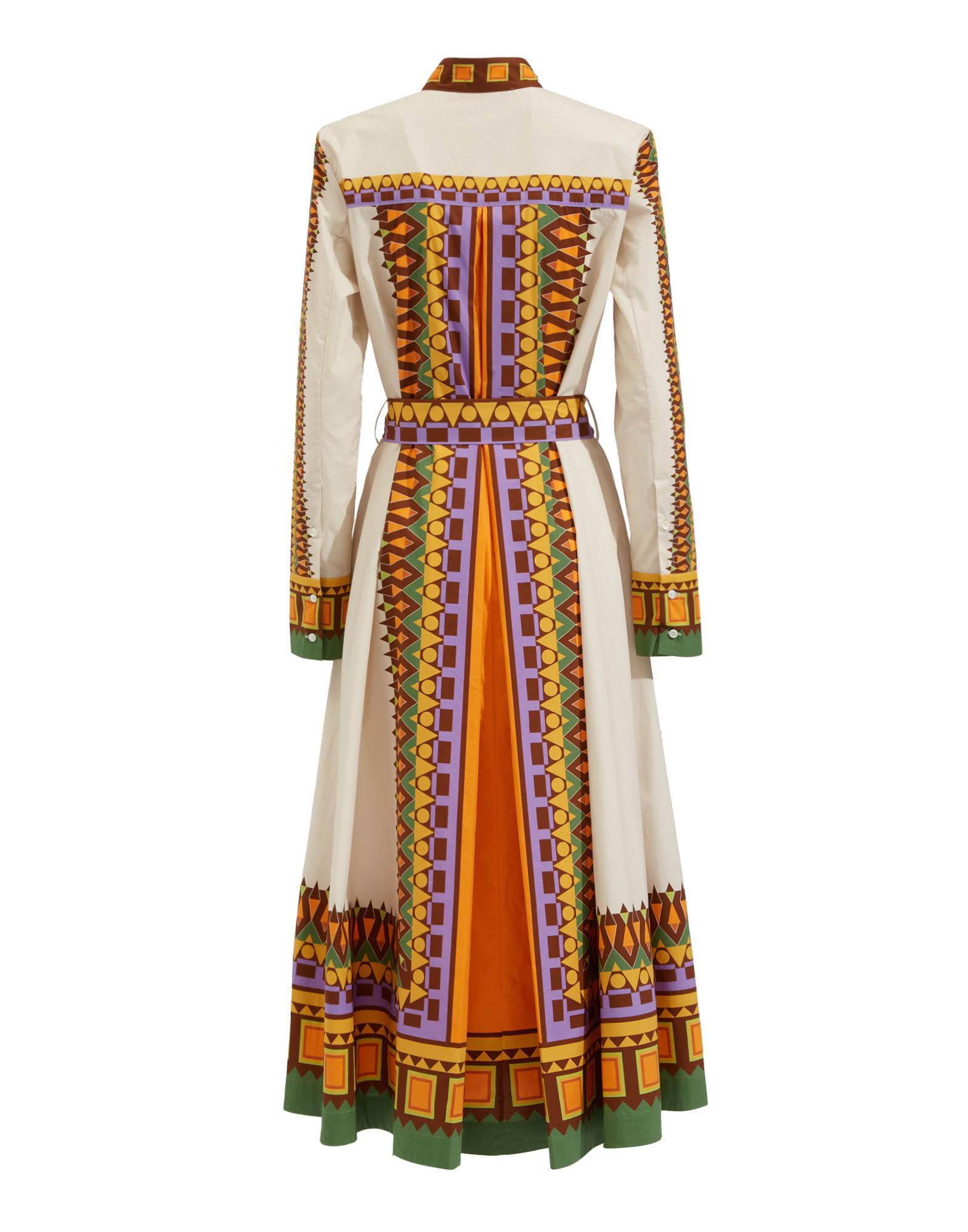 La DoubleJ Sundowner Dress Sunset Bianco Plac&eacute;e DRE0459COT015SUS0001