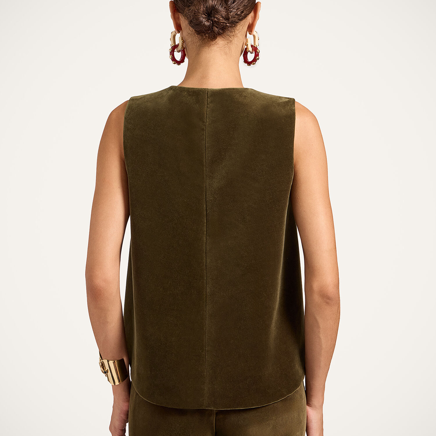 La Doublej La Scala Top In Brown