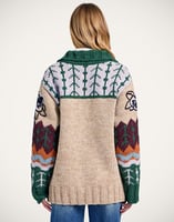 La DoubleJ Chalet Cardigan La DoubleJ Chalet Cardigan Multicolor Camel & Lilac PUL0288KNI166VA399BR04