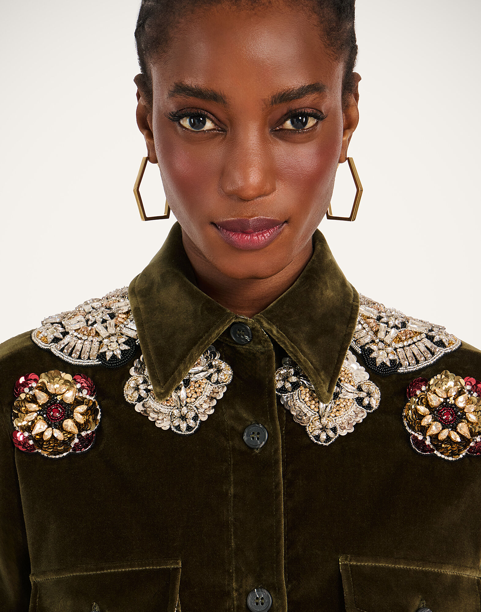 La DoubleJ Better Than Your Boyfriend's Jacket Solid Moss Green JAC0156VEL011SOLIDGR14