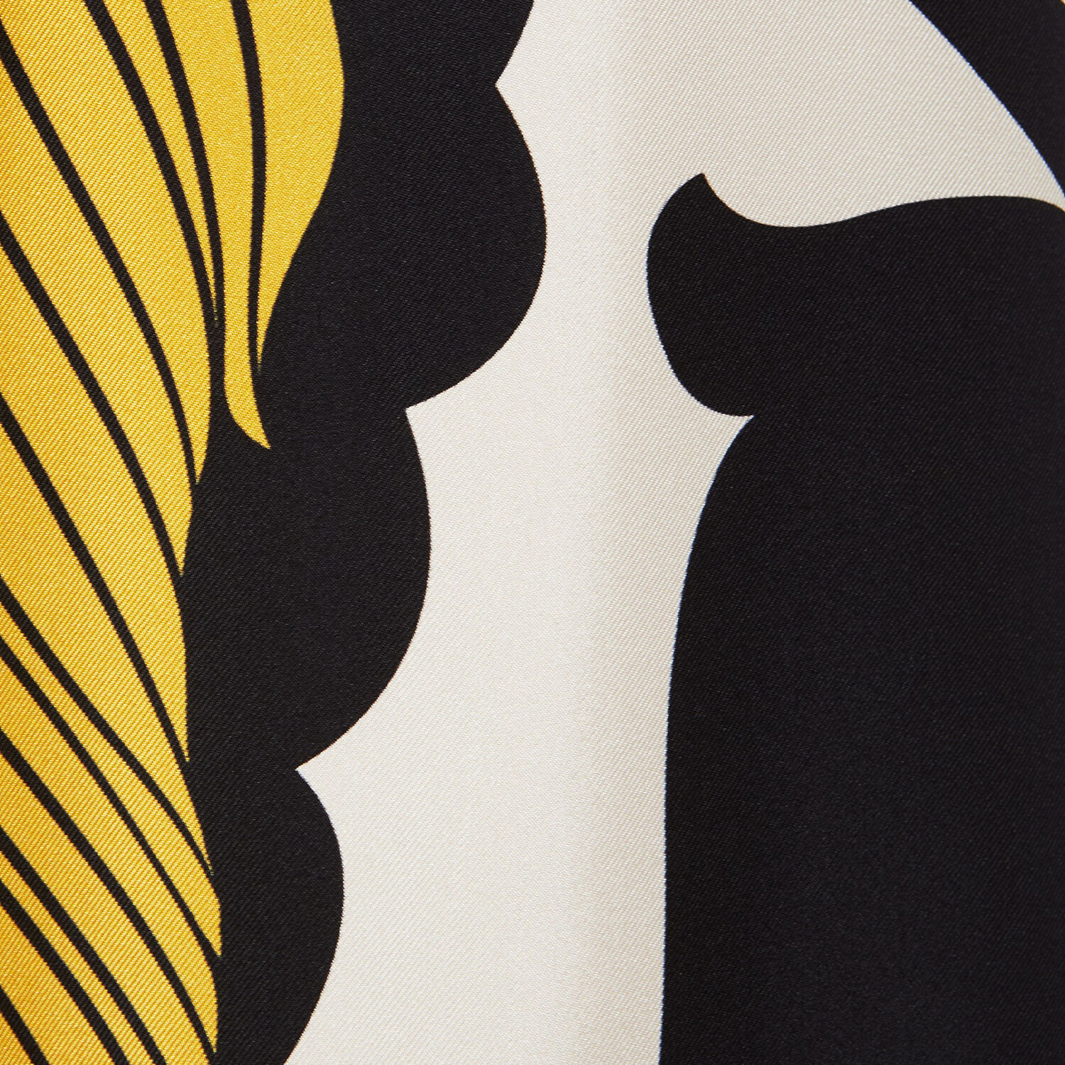 La Doublej Marea-print Palazzo Trousers In Marea Black & White