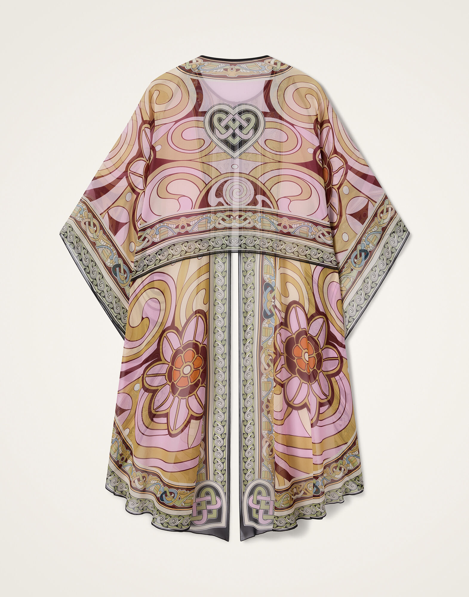 La DoubleJ Maria Cape Kells Plac&eacute;e Pink SCA0092SIL014KEL03PI01