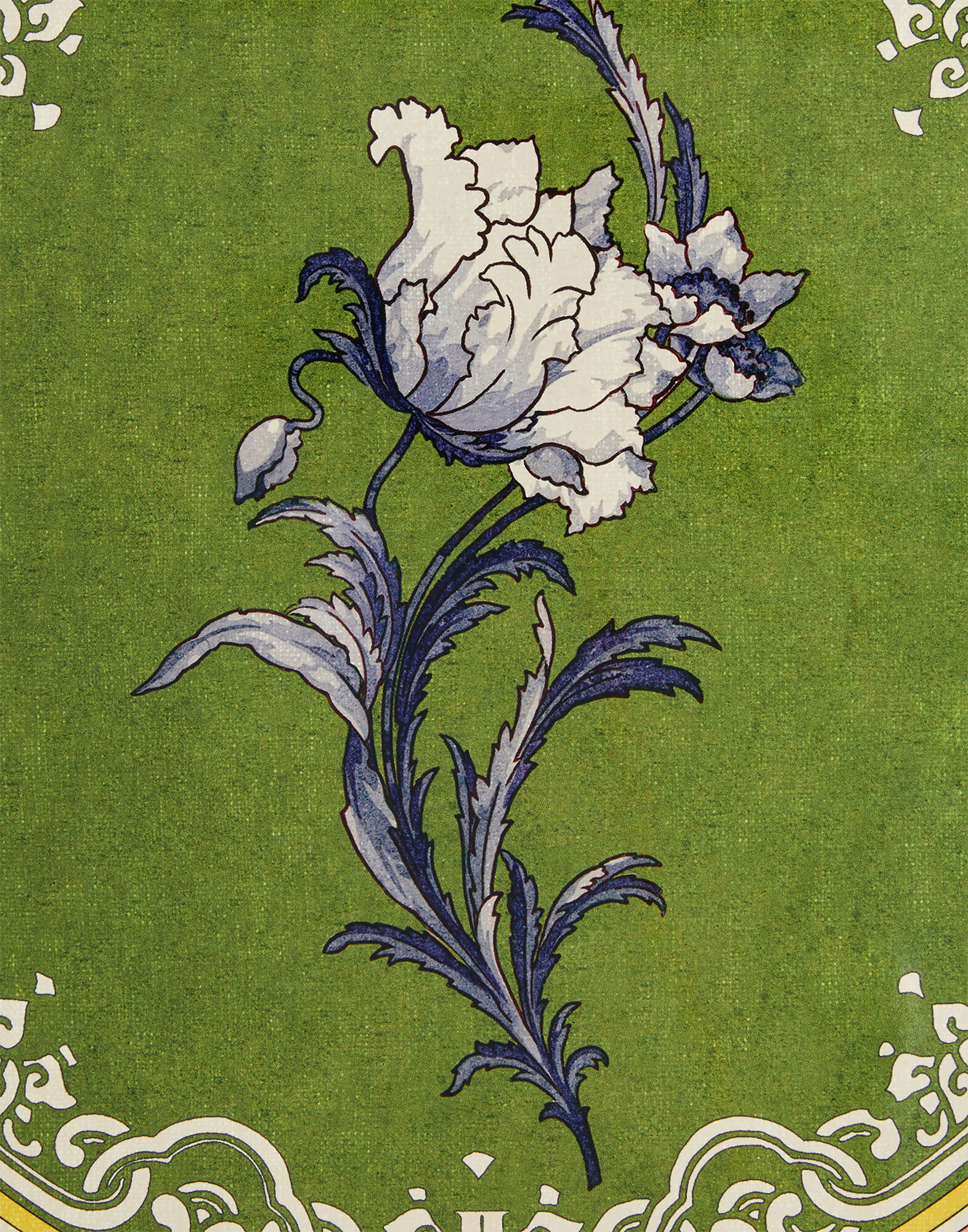 La DoubleJ Disk Placemats Set Of 2 Nymph Bloom Fiesole Green PMT0032CRK001NYB01GR16