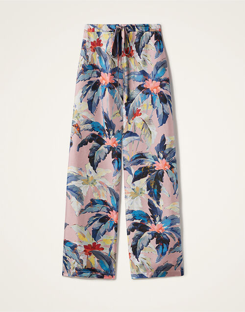 La DoubleJ Drawstring Pants Maxi Tropicana Mauve TRO0053SIL001TRC01PU06