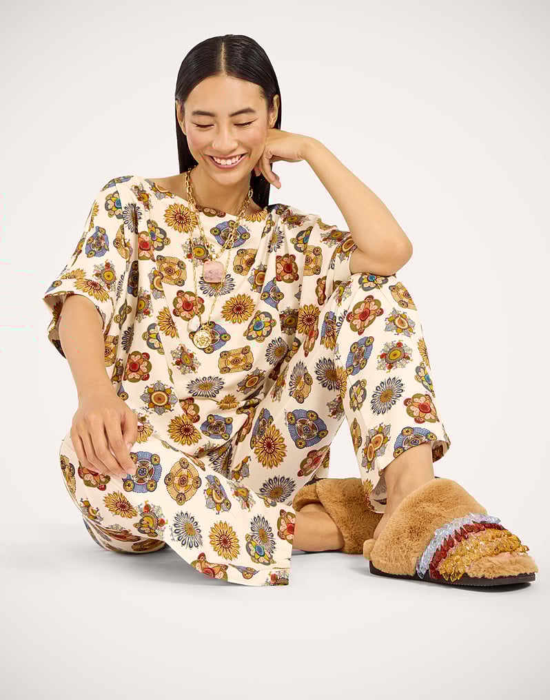 La DoubleJ Meditation Pants La DoubleJ Meditation Pants Nucleus Off White TRO0147JER020NUC01WH05