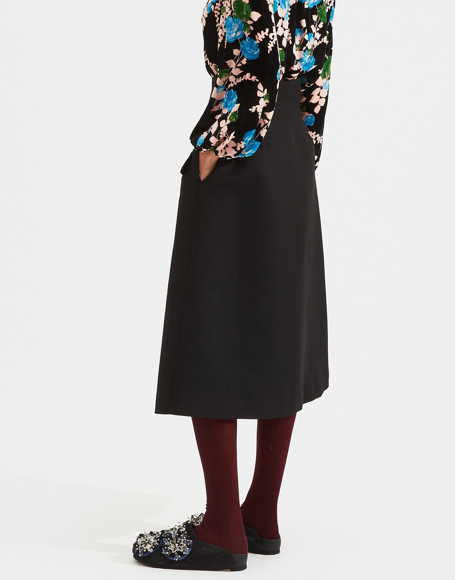 LaDoubleJ Peggy Skirt Solid Black SKI0040CAD001BLA0001