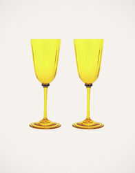 Leonardo Optic 025903 Set Di 6 Bicchieri Long Drink In Vetro Colorato, Lavabili In Lavastoviglie, Colore Giallo Albicocca, 300 Ml - 3