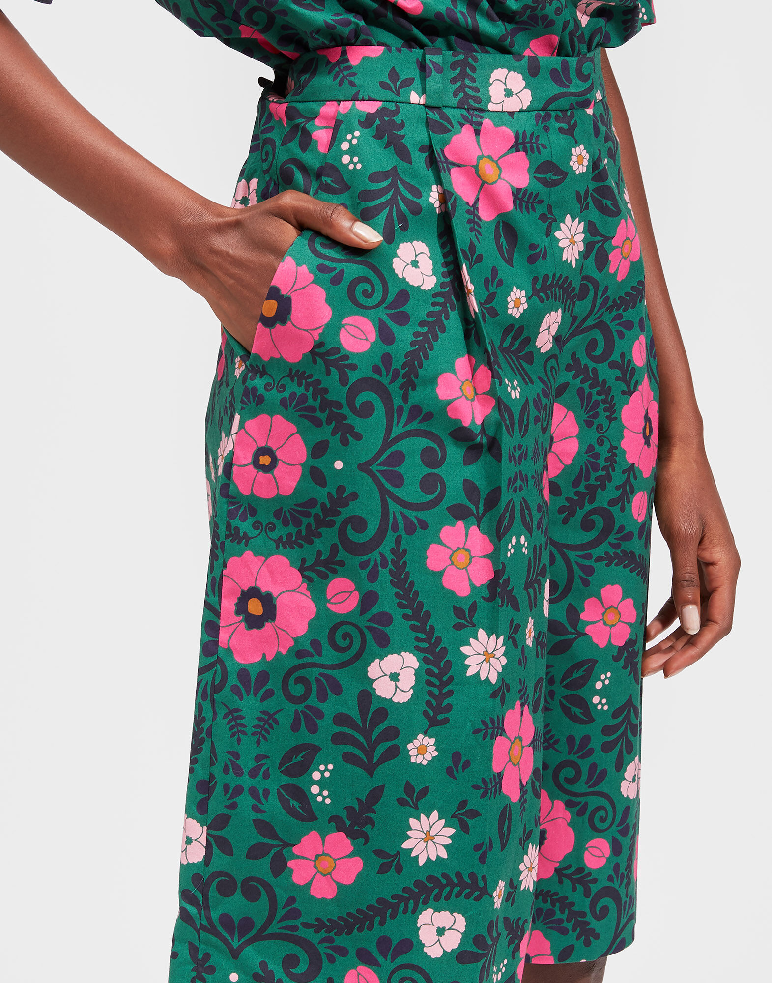 LaDoubleJ Bermuda Pants Heckfield Verde TRO0035COT001HEC0002