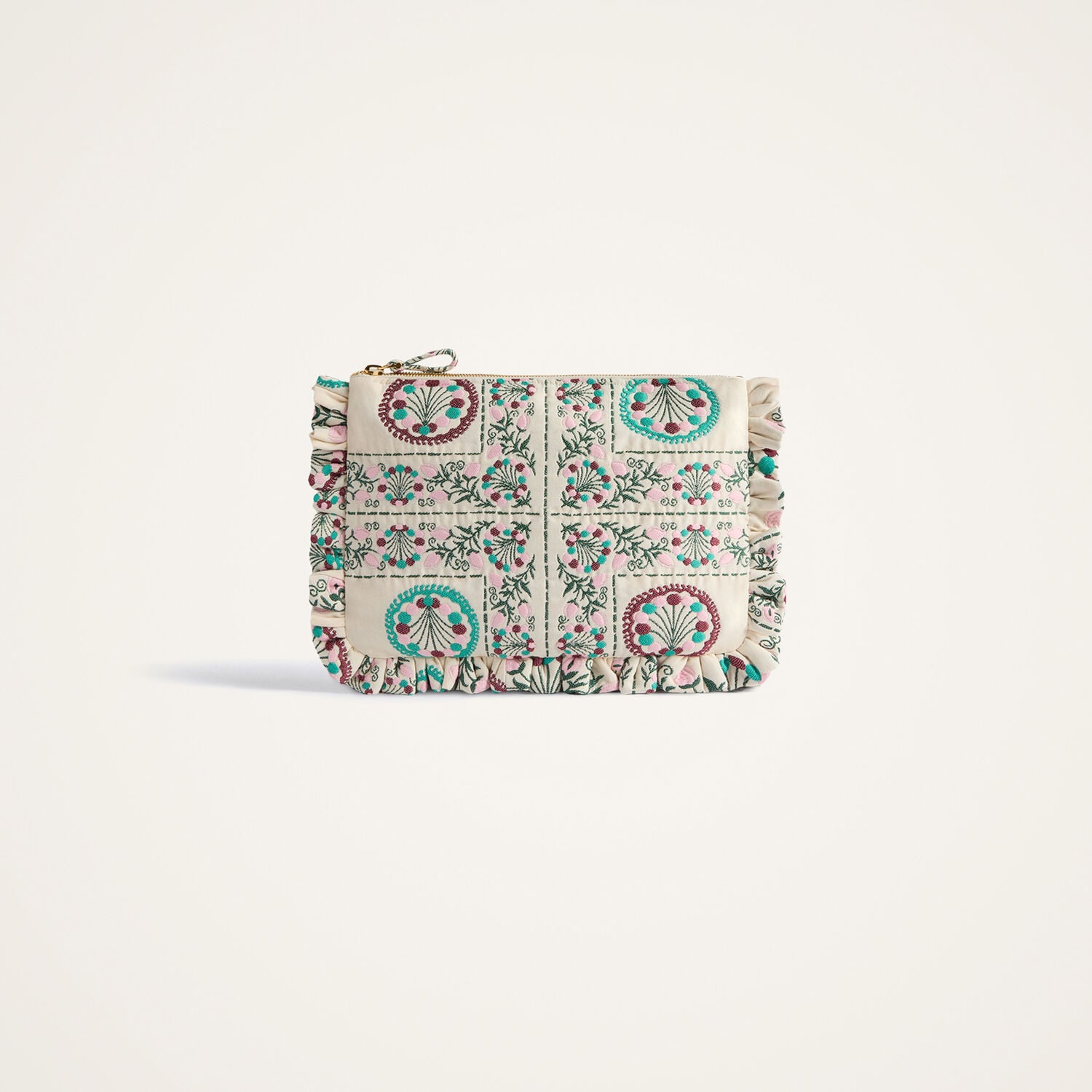  La Doublej Bags & Pochettes Women - Hand Pochette Florette Tiles Ecru One Size 65% Cotton 35% Polyester 