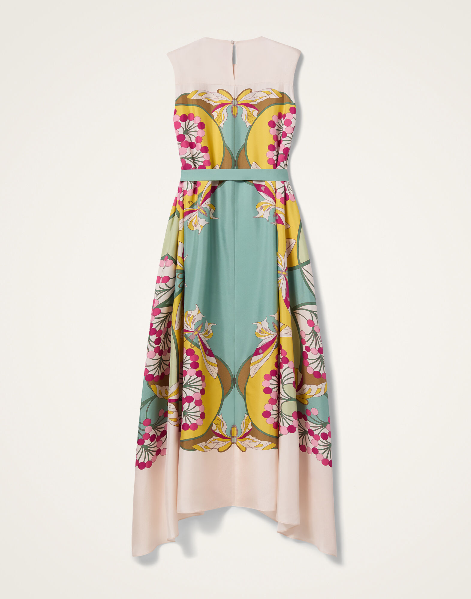 La DoubleJ San Carlo Dress Florette Plac&eacute;e Fuchsia DRE0495SIL006FLO08PI03