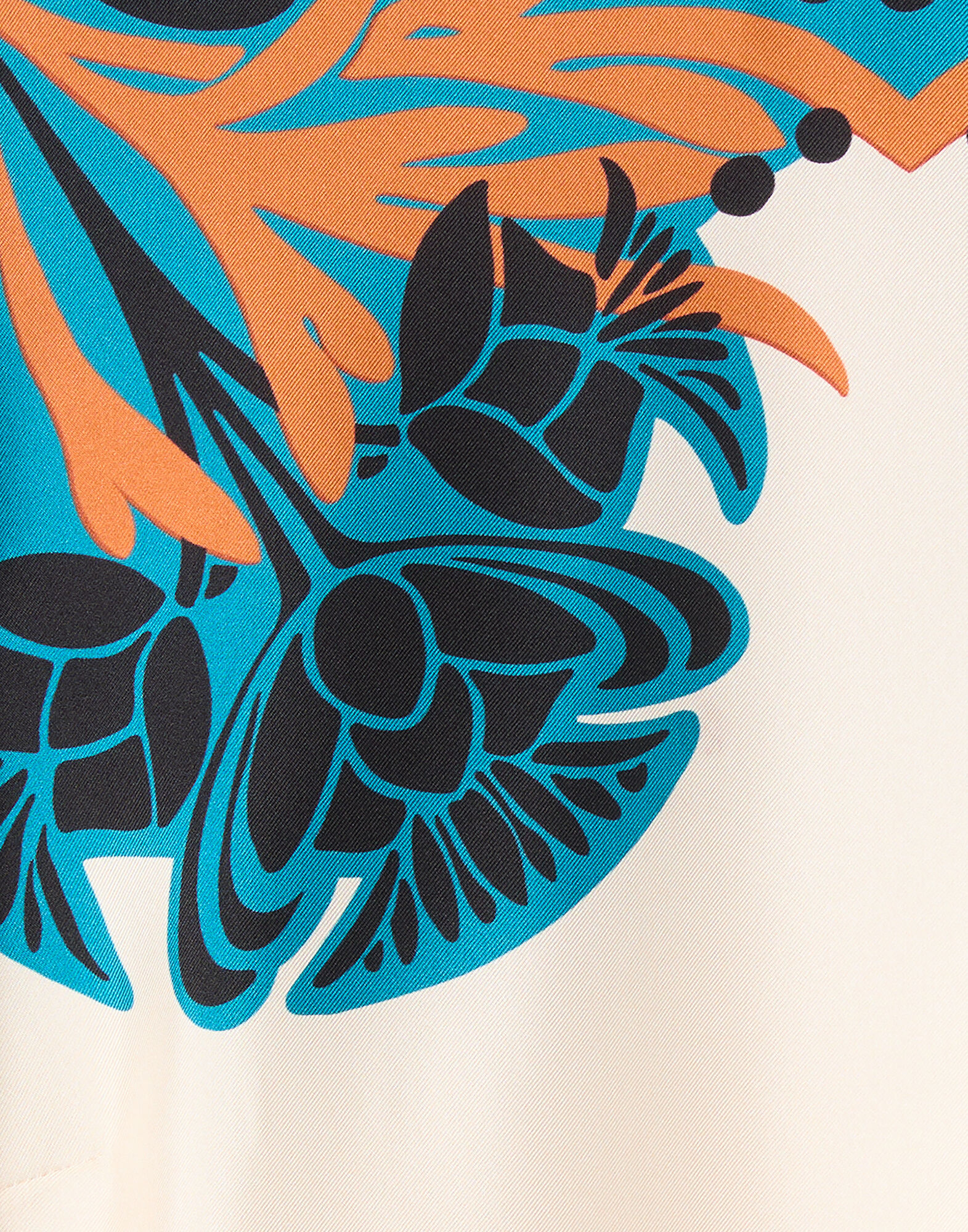 La DoubleJ Make An Exit Top Florence Plac&eacute;e Ivory TOP0141SIL006FLO02WH04