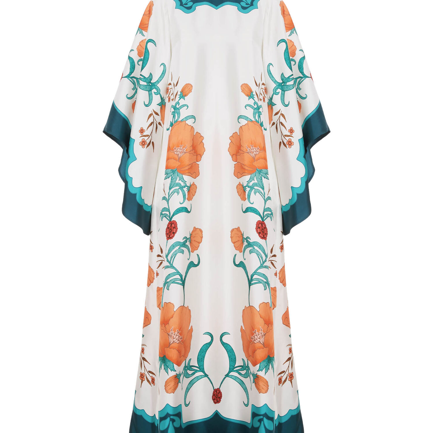 La Doublej Magnifico Midi Dress In Morpheus Placée Orange