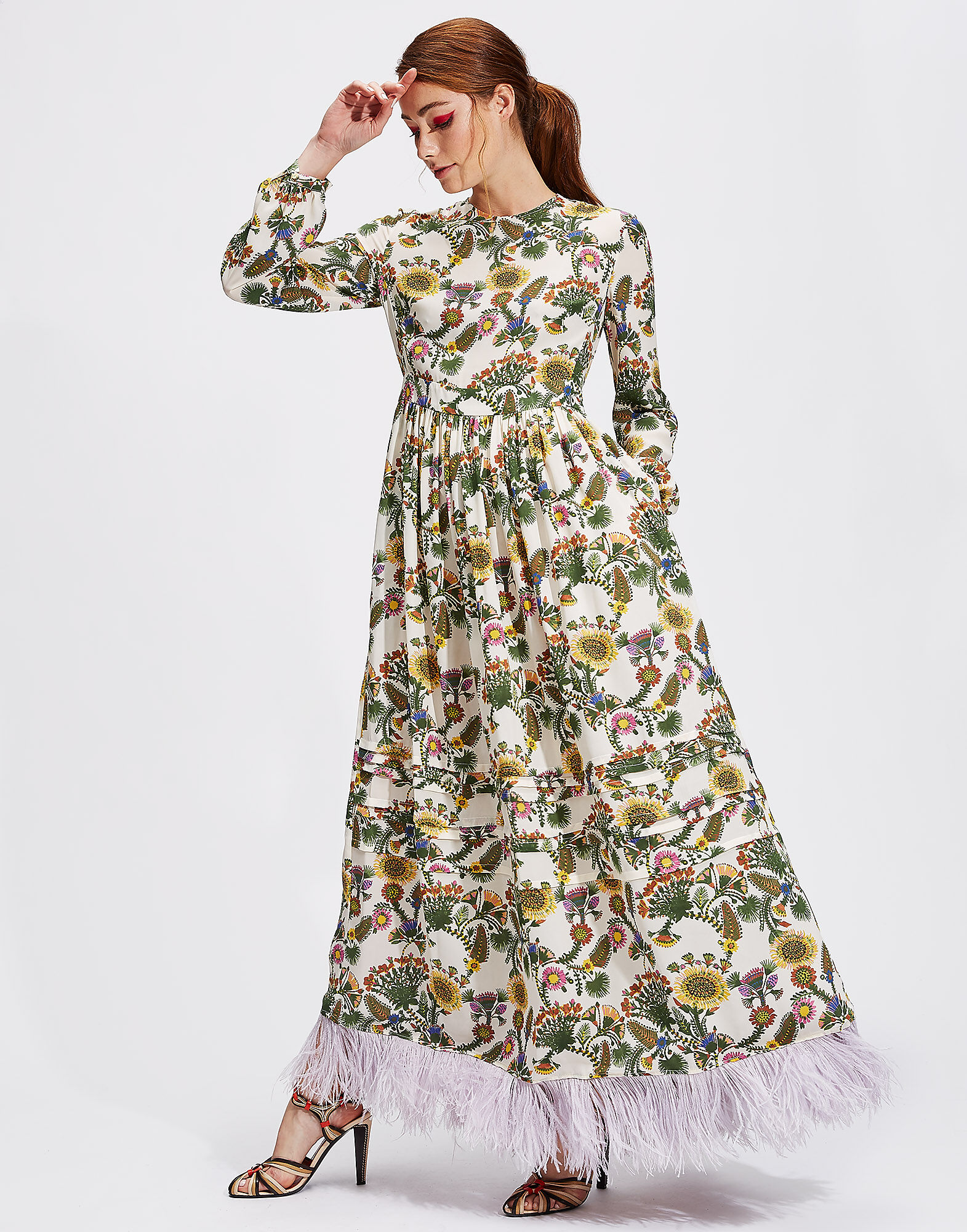 LaDoubleJ Pemberley Dress Thistle DRE0122DBG001THI0001