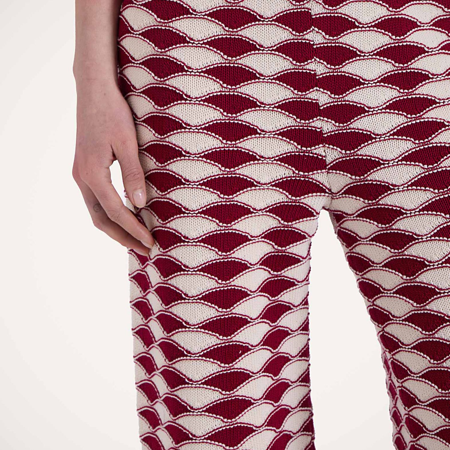 La Doublej Sunset Pants Red/yellow/white In Multicolor Red & Yellow
